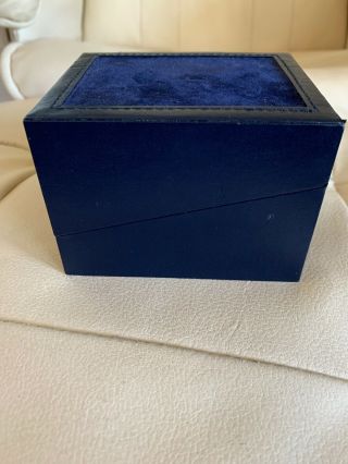 Heuer Box Blue Rare Vintage Pre Merger 1970’s 1980’s Watch Case NOS Authentic 2