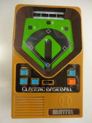 Vintage Classic Baseball Electronic Hand Held Game 2001 Mattel