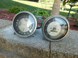 Vintage Plymouth Speedometer Oil Amps Fuel Temp Gauges Rat Rod 42 46 47 48 49