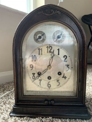 Antique Gustav Becker Germany Mantle Clock Gb P14 Clocks Vintage,  Home