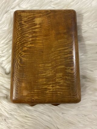 Vintage Wooden Cigarette Case/stash Box - Articulating