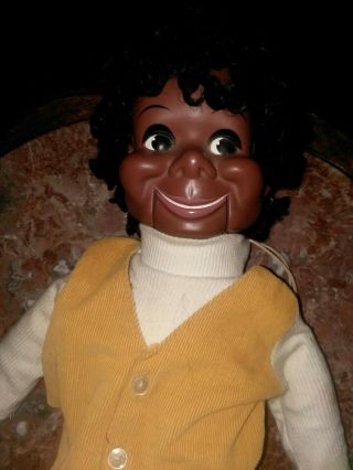 Vintage 1973 Lester Ventriloquist Dummy Black Doll Puppet Eegee Willie Tyler