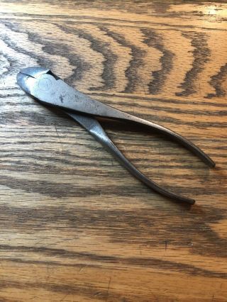 Vtg.  Channellock Tools 8 " Curved Jaw Cutting Pliers - Usa - 447 - Meadville,  Pa