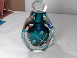 Exceptional Vintage 1990 Signed James Clarke Studio Art Glass Perfume Dabber