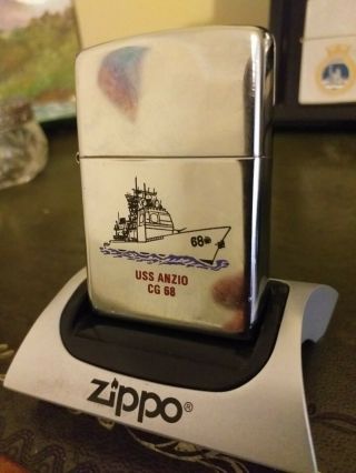 Zippo Lighter Uss Anzio Cg 68 Xiw