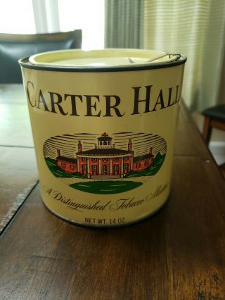 Vintage Pipe Carter Hall Smoking Tobacco Mixture Tin Can