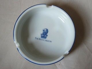 Vintage Ritz Carlton Ceramic Collectible Ashtray Rare