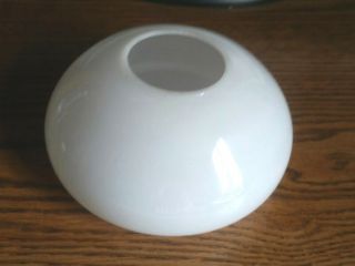 Vintage Miniature Hurricane Lamp Shade Globe White Glass