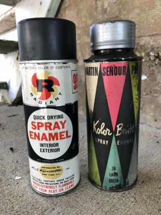 5 Vintage Spray Paint Cans - Radiant,  Dupli - Color,  Ppg,