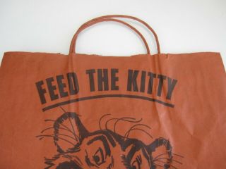 Vintage ESSO Feed the Kitty Gas Petroleum Automobile Advertising Paper Bag 3