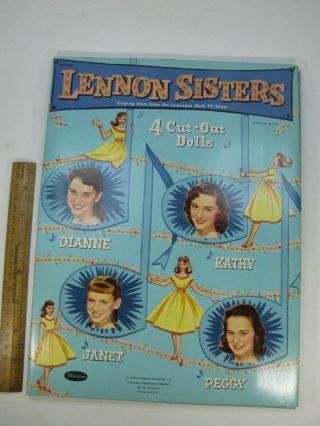 1958 Lennon Sisters Uncut Paper Dolls With Clothing Whitman Publishing