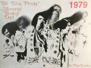 Vintage Elvis Presley Calendar (1979) - Elvis Presley Memorabilia Collectibles