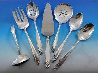 Prelude By International Sterling Silver Essential Serving Set Large 7 - Piece