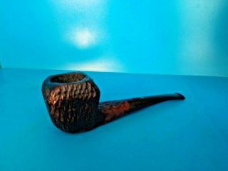 Smoking Pipe Carey Magic Inch Hand Carved Rustic Panel Sitter Estate Pipe Vgc