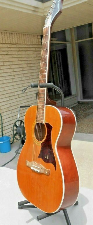 Harmony H180 Flat Top Acoustic Guitar 1968 Vintage