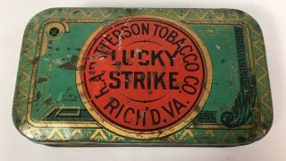Lucky Strike Tobacco Tin,  Cut Plug