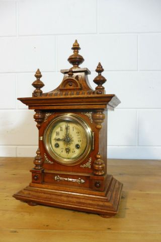 Antique German Mantel Clock Table Clock Junghans
