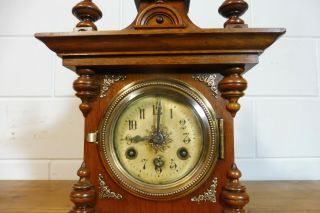 Antique German Mantel Clock Table Clock Junghans 3