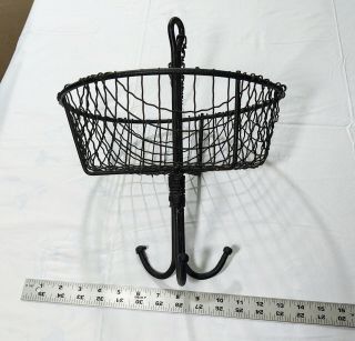 Vintage Wire Planter Hanging Metal Iron Basket Wrought Iron Handmade Virginia