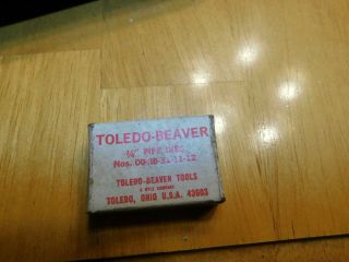 Vintage - Toledo - Dies - Inserts - Cutters 3/4 " For 00 - 30 - 31 - 11 & 12 Dies Pipe Threader