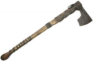 Ancient Rare Authentic Viking Kievan Rus Iron Battle Axe Hammer 12 - 14th AD 2