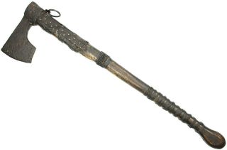 Ancient Rare Authentic Viking Kievan Rus Iron Battle Axe Hammer 12 - 14th AD 3