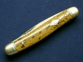 Vintage Imperial Prov Usa 3 Blade Stockman Diamond Edge Pocket Knife Knives Old