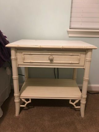 Vintage Thomasville Allegro Faux End Table/bed Table