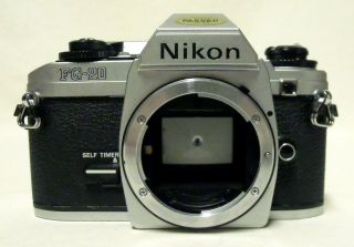 Vintage Nikon Fg - 20 35mm Slr Film Camera Body Only Functional