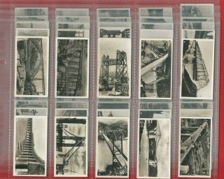 Famous Bridges - B.  A.  T.  British American Tobacco - Cigarette Card Set (qp07)