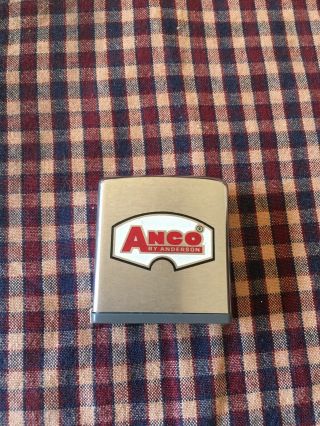 Vintage Zippo Pocket Tape Measure Advertising Anco By Anderson