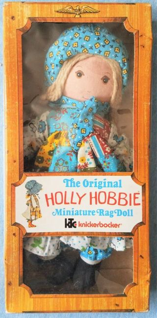 1972 Vintage Knickerbocker Holly Hobbie Rag Doll/original Box/child Toy
