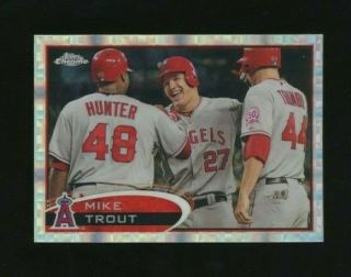 2012 Topps Chrome Xfractor Mike Trout Angels Rc Rookie