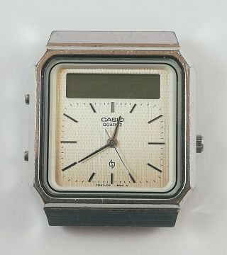 Vintage Casio At - 550g (320) Dual Time Japan Quartz Watch Case Only Not