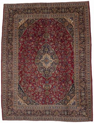 Classic Floral Semi Antique Large 9x12 Handmade Plush Oriental Rug Wool Carpet