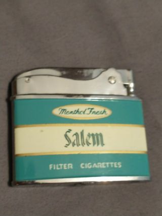 Vintage Salem Menthol Fresh Filter Cigarettes Flat Lighter Zenith Brand