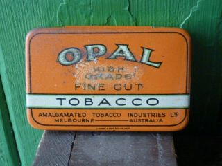 Opal Tobacco Tin Melbourne Australian Made 1 1/4 Oz Nett Fine Cut