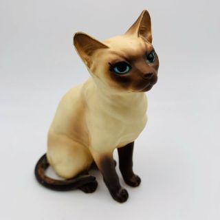 Vintage Japan Norcrest A868 Porcelain Ceramic Siamese Cat Kitten Figurine 5”