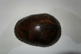 Rare Vintage Lined Tibetan Bone Tantric Necromancer Chod Kapala 3