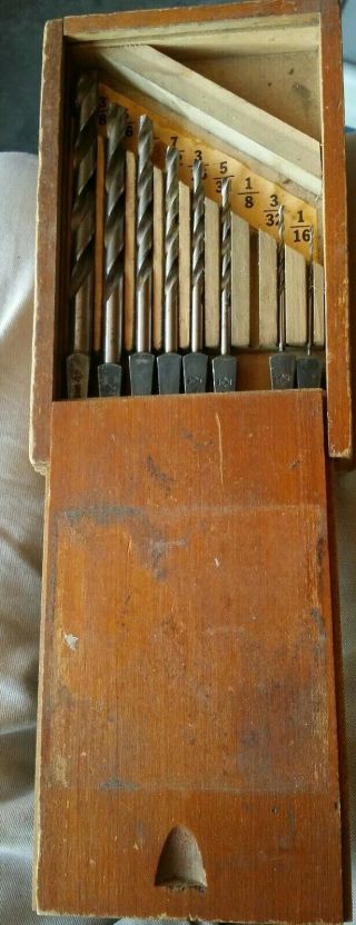 Vintage Cleveland Twist Drill Co No.  13 Bit Stock Drills,  Missing One