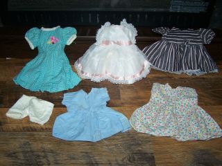 Vintage 6 Clothes Will Fit Ideal Mattel 12 " /15/ Inch Shirley Temple Doll