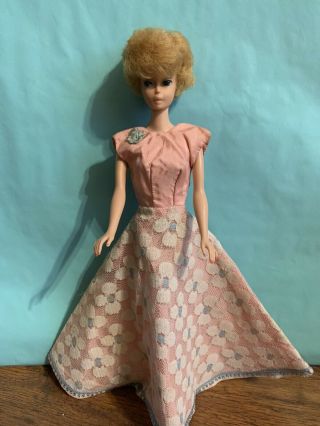 Vintage Barbie Clothing 1960’s Gown Pink & Blue