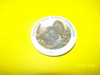 1987 Nwtf National Wild Turkey Federation Pin - Vgc