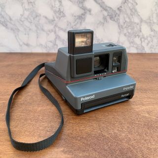 Vintage Polaroid Impulse 600 Plus Instant Film Camera With Strap,  &
