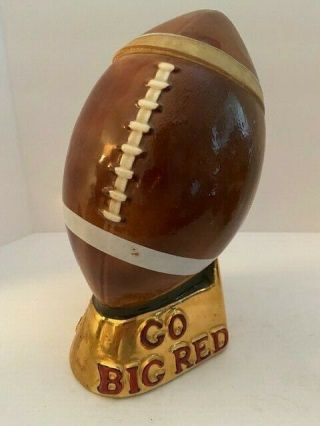 Vintage 1970 Ezra Brooks Nebraska Football Barware Decanter - Go Big Red