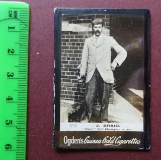 Golfer Issued 1900 By Ogdens Guinea Gold 1 Card (james Braid)