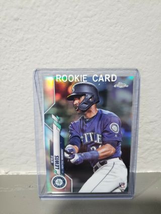 Kyle Lewis 2020 Topps Chrome Rc - Sp Refractor 186.  Code Cmp039635.
