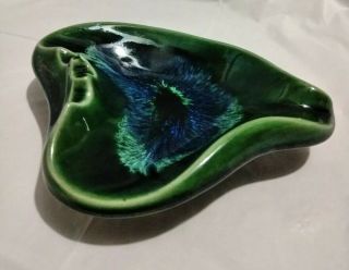 Gorgeous Mid Century Plymouth Products Co Green Leaf Ashtray 420 Trinket Tray