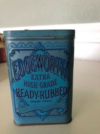 Vintage Edgeworth Smoking Tobacco Advertising Pocket Tin Can