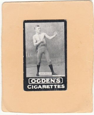 Ogdens Tabs Scarce Type Heroes Of The Ring.  Jem Barry.  Ref.  Og.  63.  Issued 1901